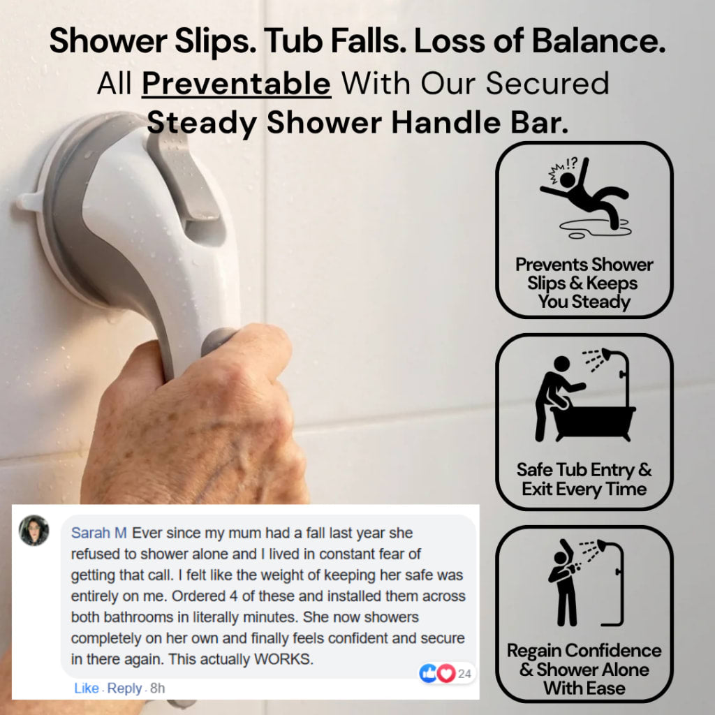 The Steady Shower Handle Bar