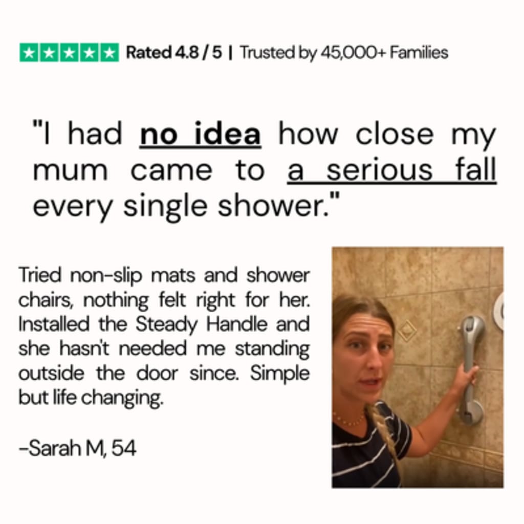 The Steady Shower Handle Bar